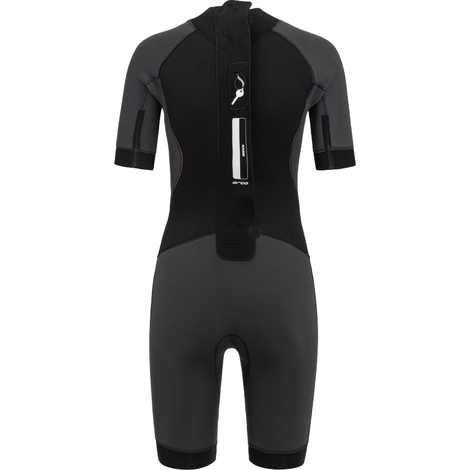 2026 Orca Frauen Vitalis Rückenreißverschluss Open Water Swim Shorty Neoprenanzug NN6Y - Black